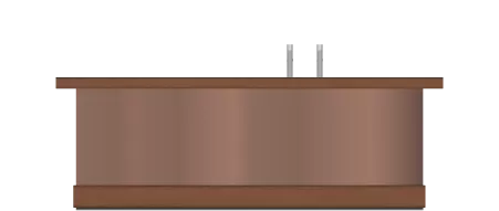 Bar in cortenstaal bronze