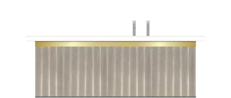 velvet beige bar met goud